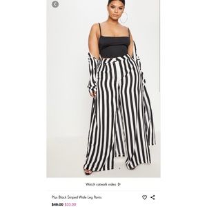 Pretty Little Thing Striped Pant Size:14(XL)
